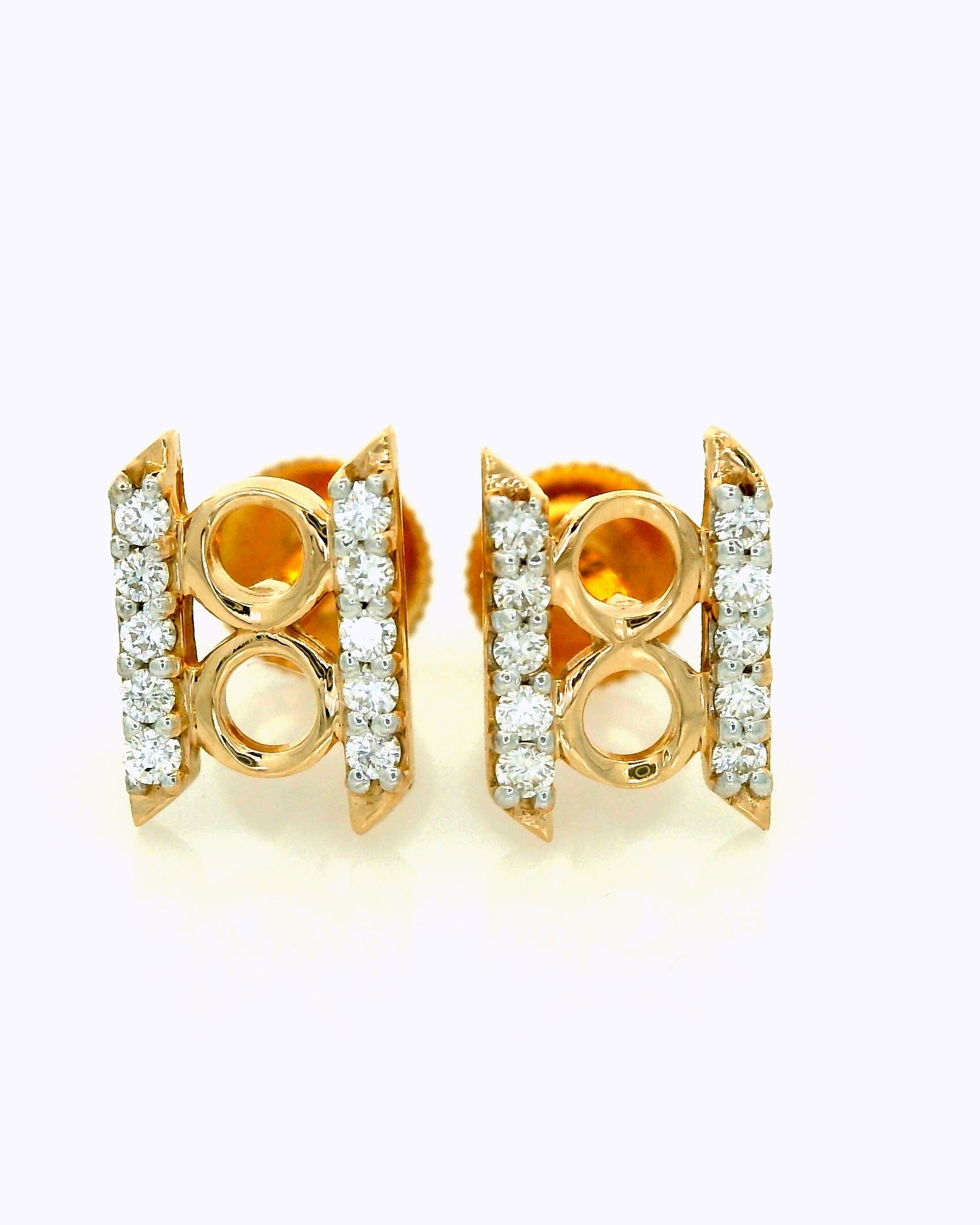 Orbit Frame Diamond Stud  -STDD554