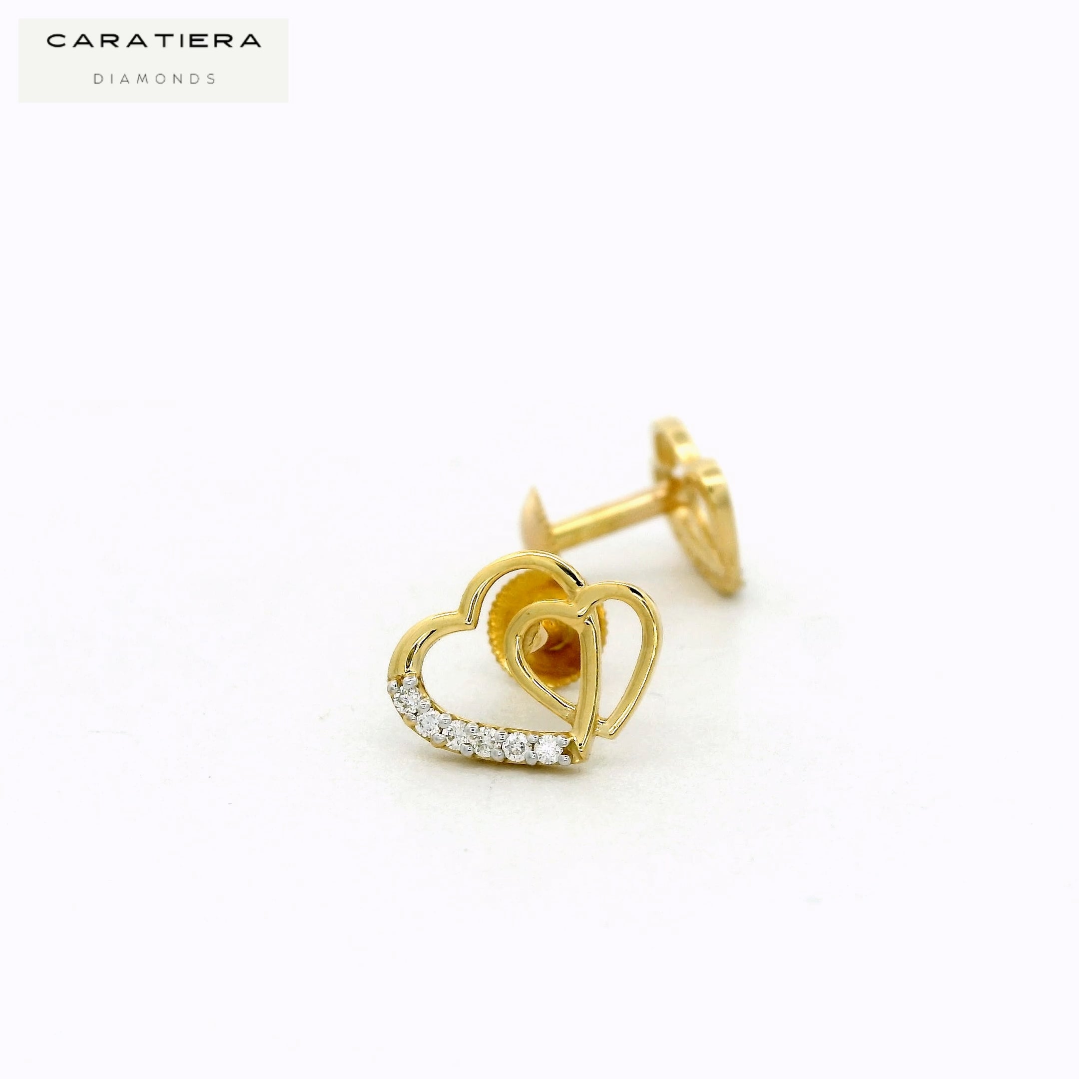 Eternal Twin Heart Stud- STDD573