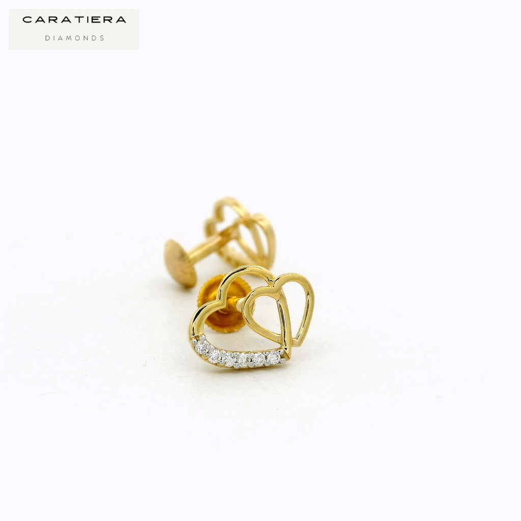 Eternal Twin Heart Stud- STDD573