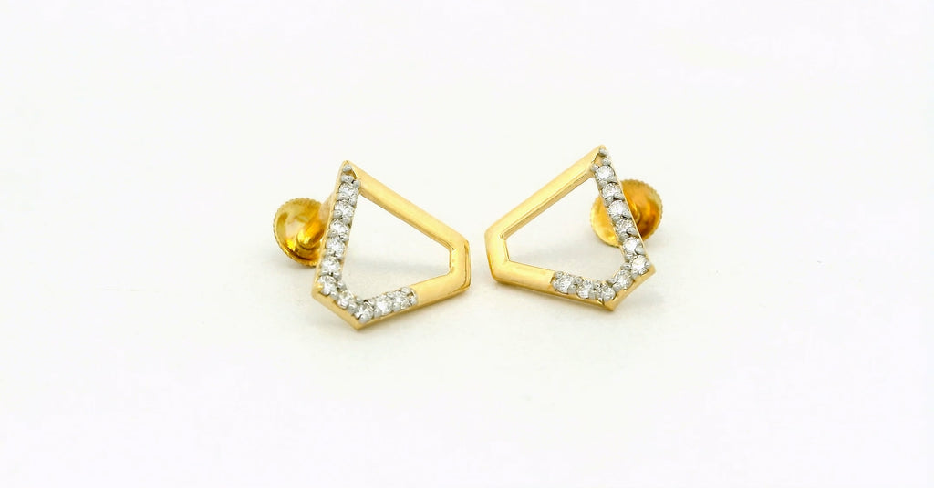 Luxe Polygon Spark Stud  -STDD614