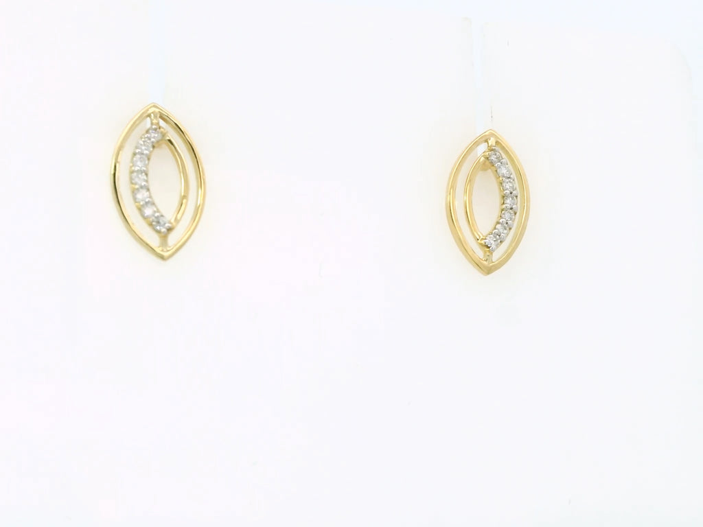 Radiant Marquise Eye Studs   - STDD630