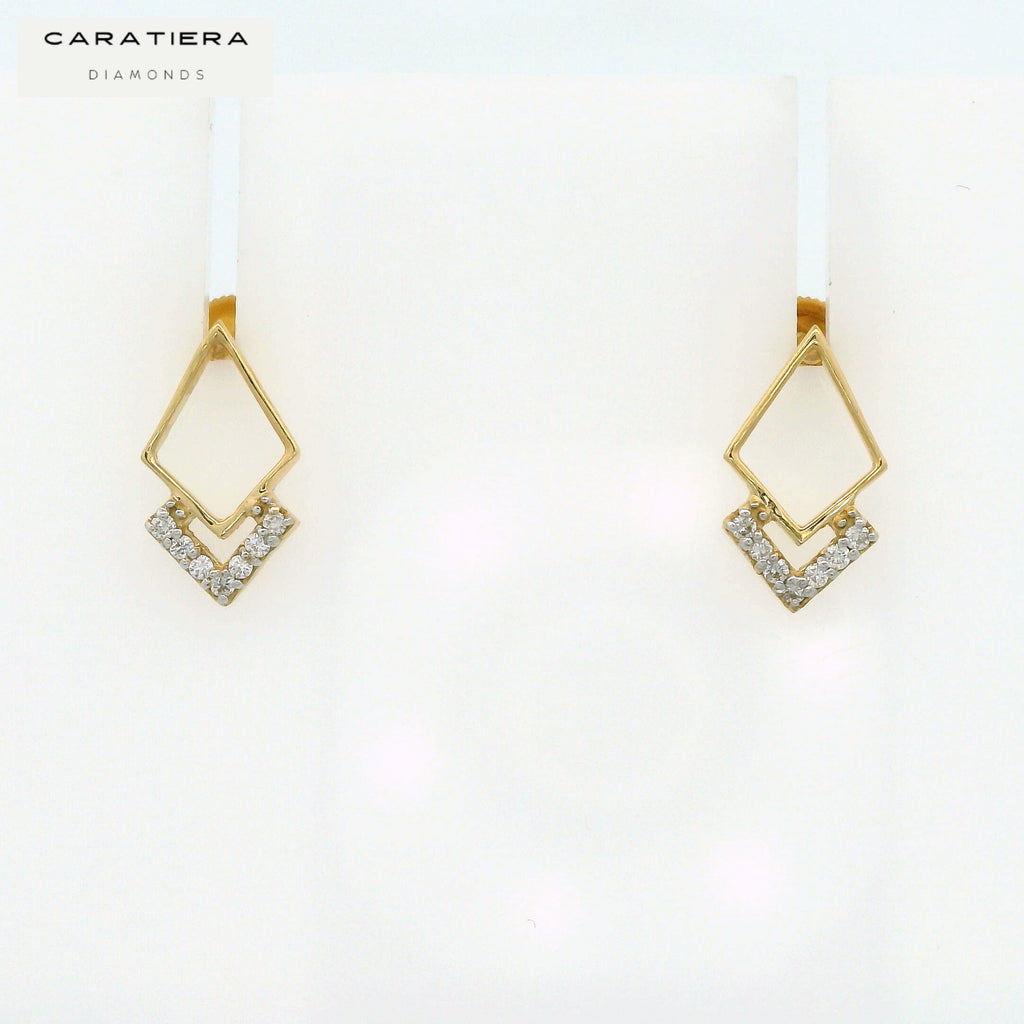 Prism Crest Diamond Studs   -STDD636