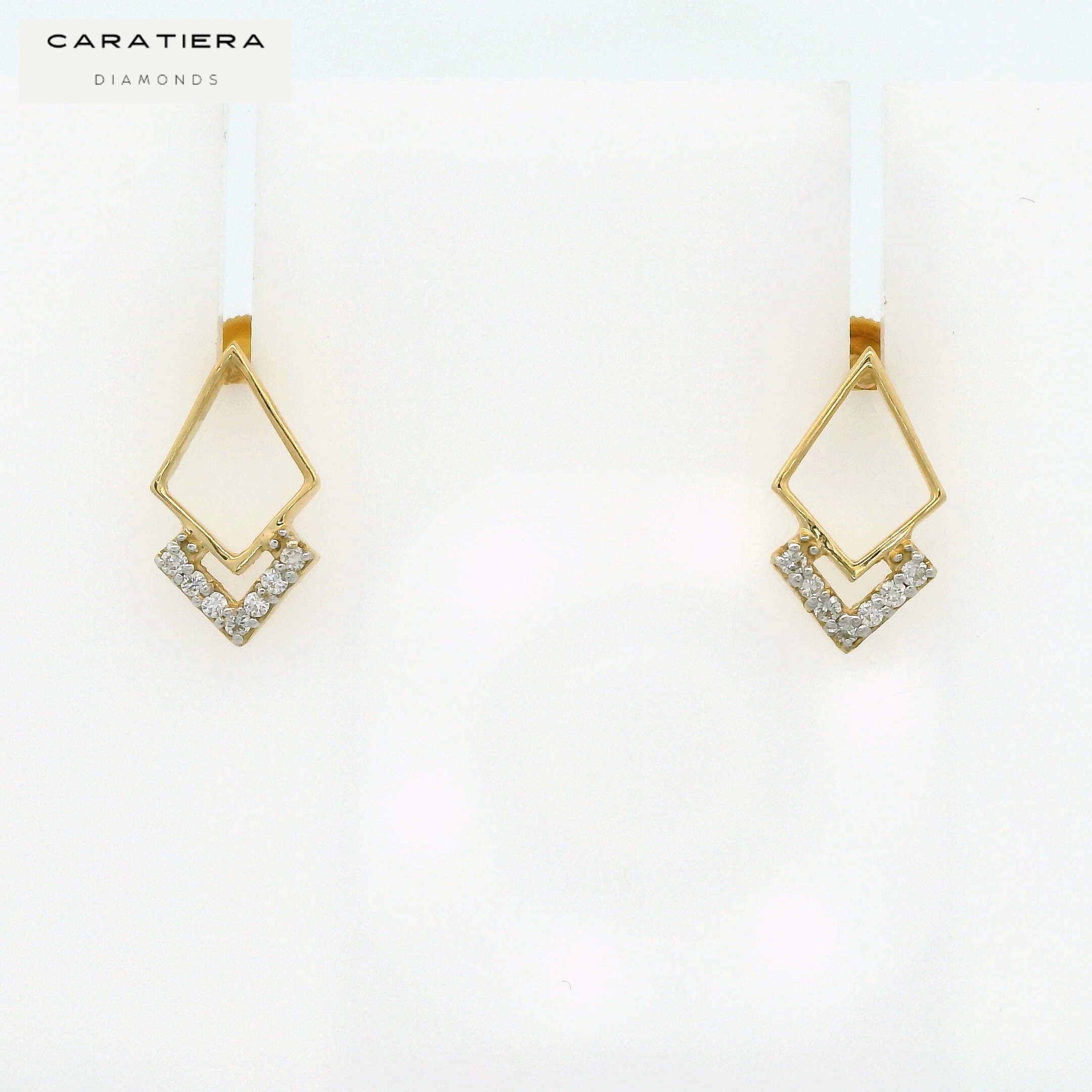 Prism Crest Diamond Studs   -STDD636