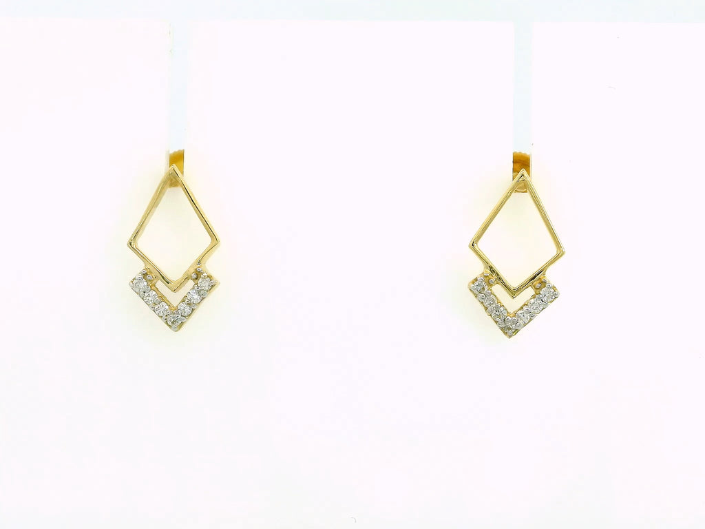 Prism Crest Diamond Studs   -STDD636