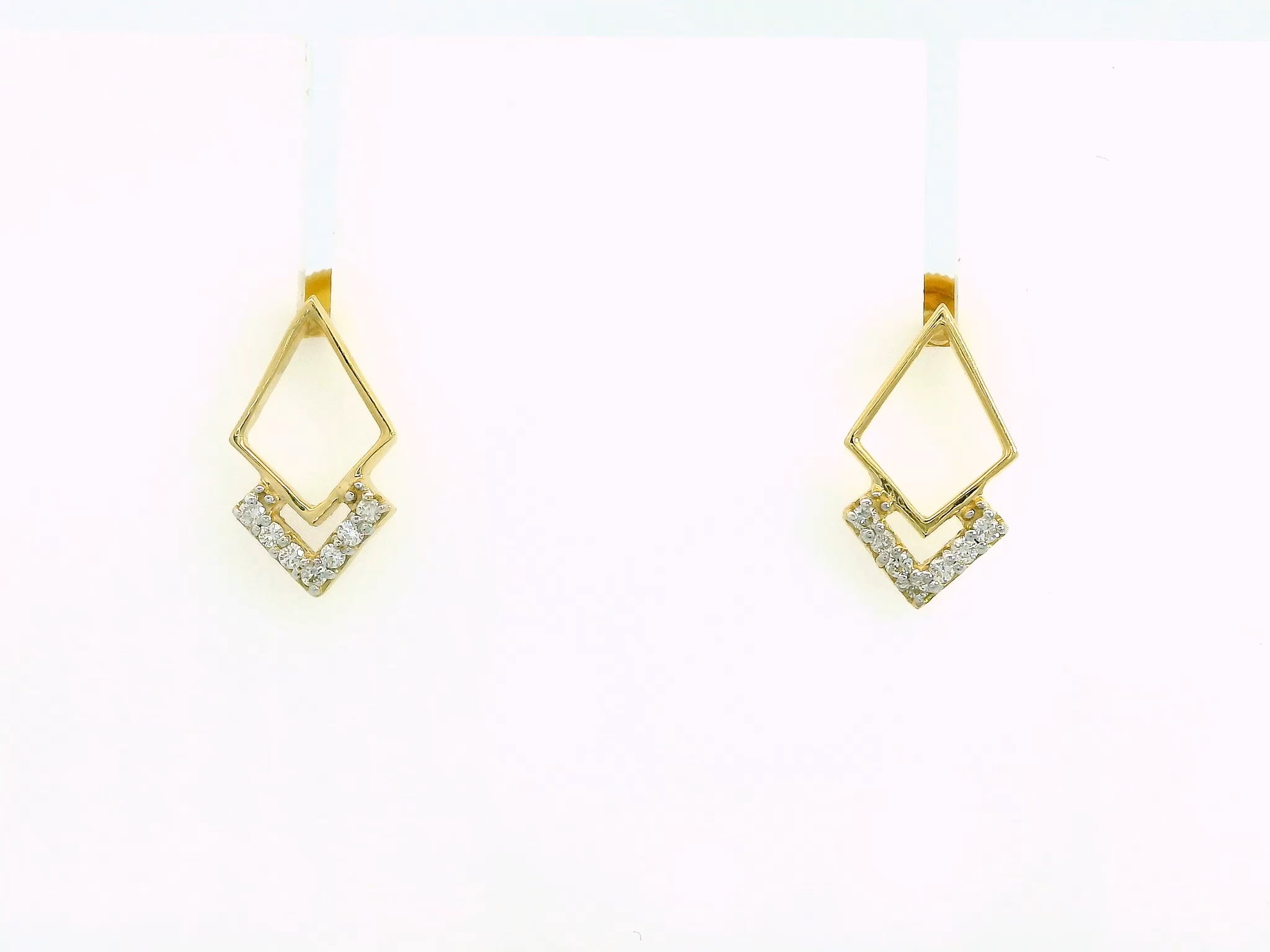 Prism Crest Diamond Studs   -STDD636