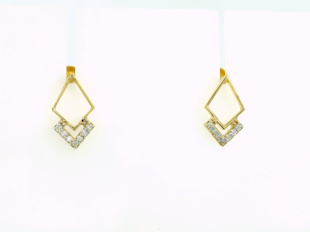 Prism Crest Diamond Studs   -STDD636