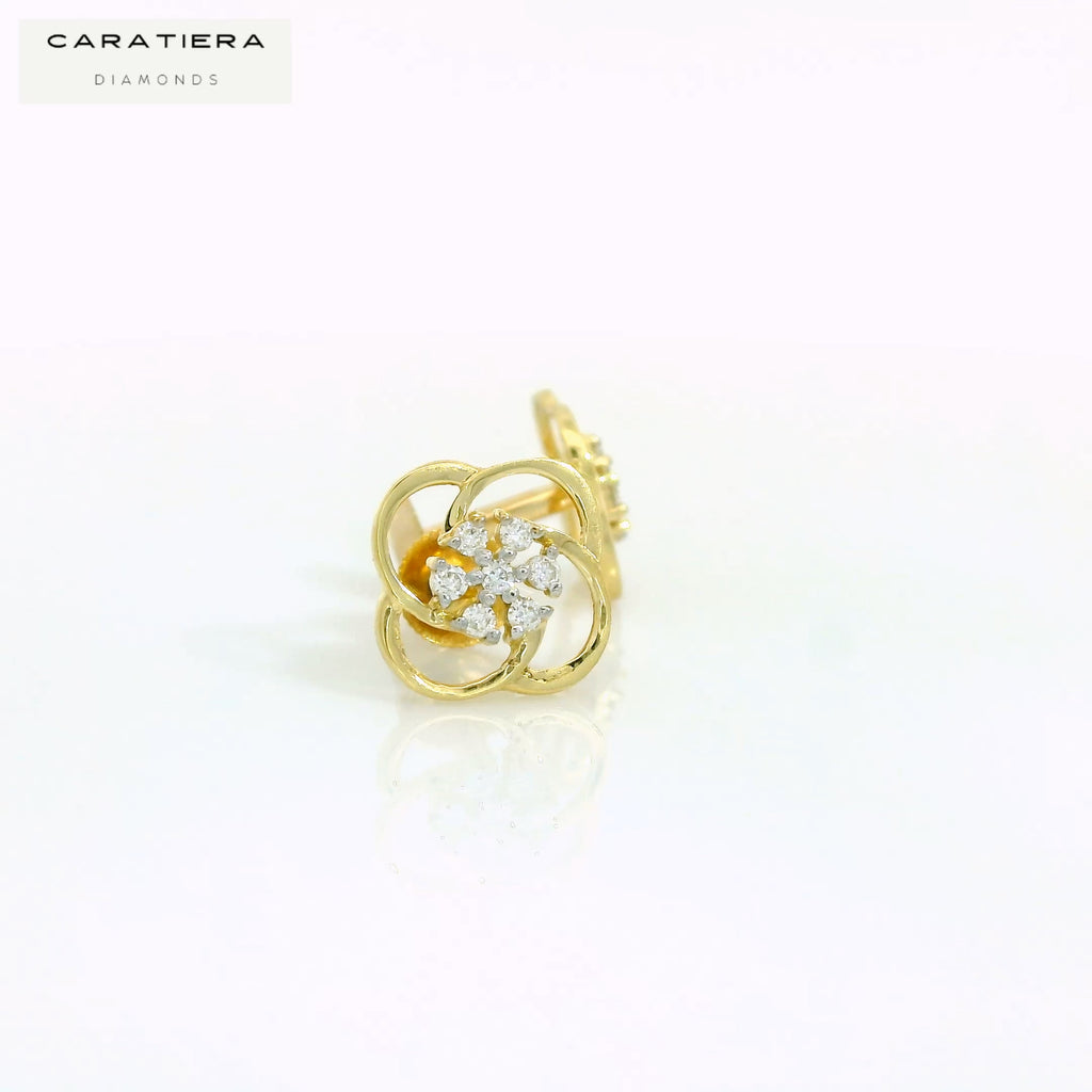 Flora Bloom Diamond Studs  -STDD695
