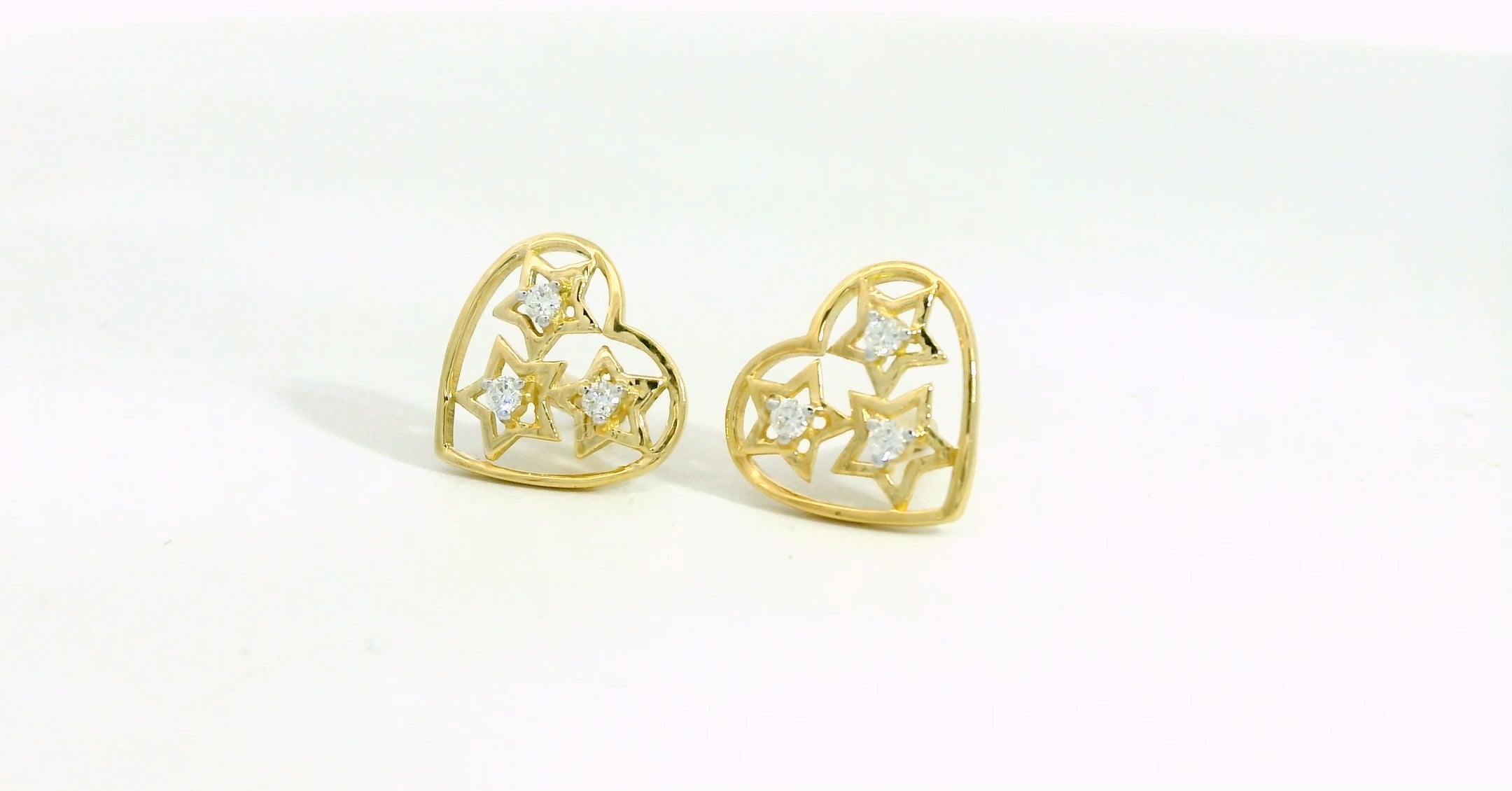 Celestial Heart Studs  - STDD708
