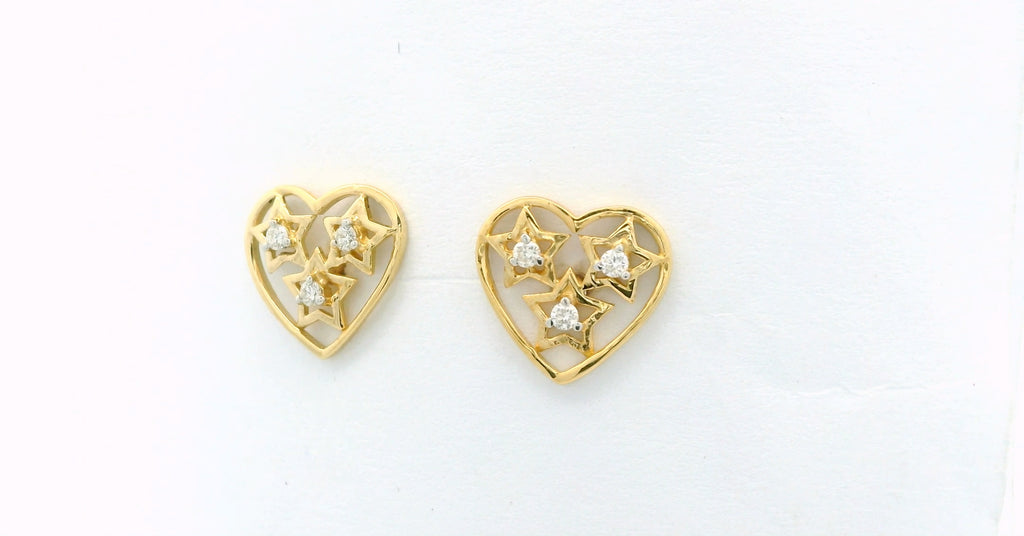 Celestial Heart Studs  - STDD708