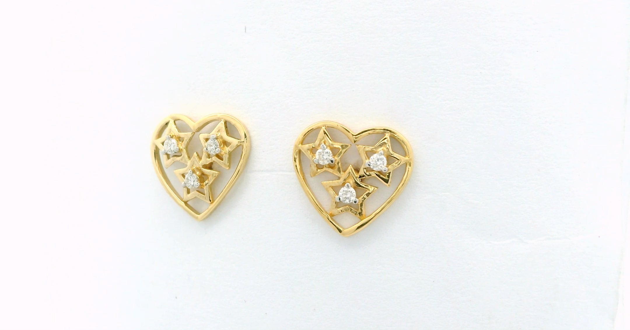 Celestial Heart Studs  - STDD708