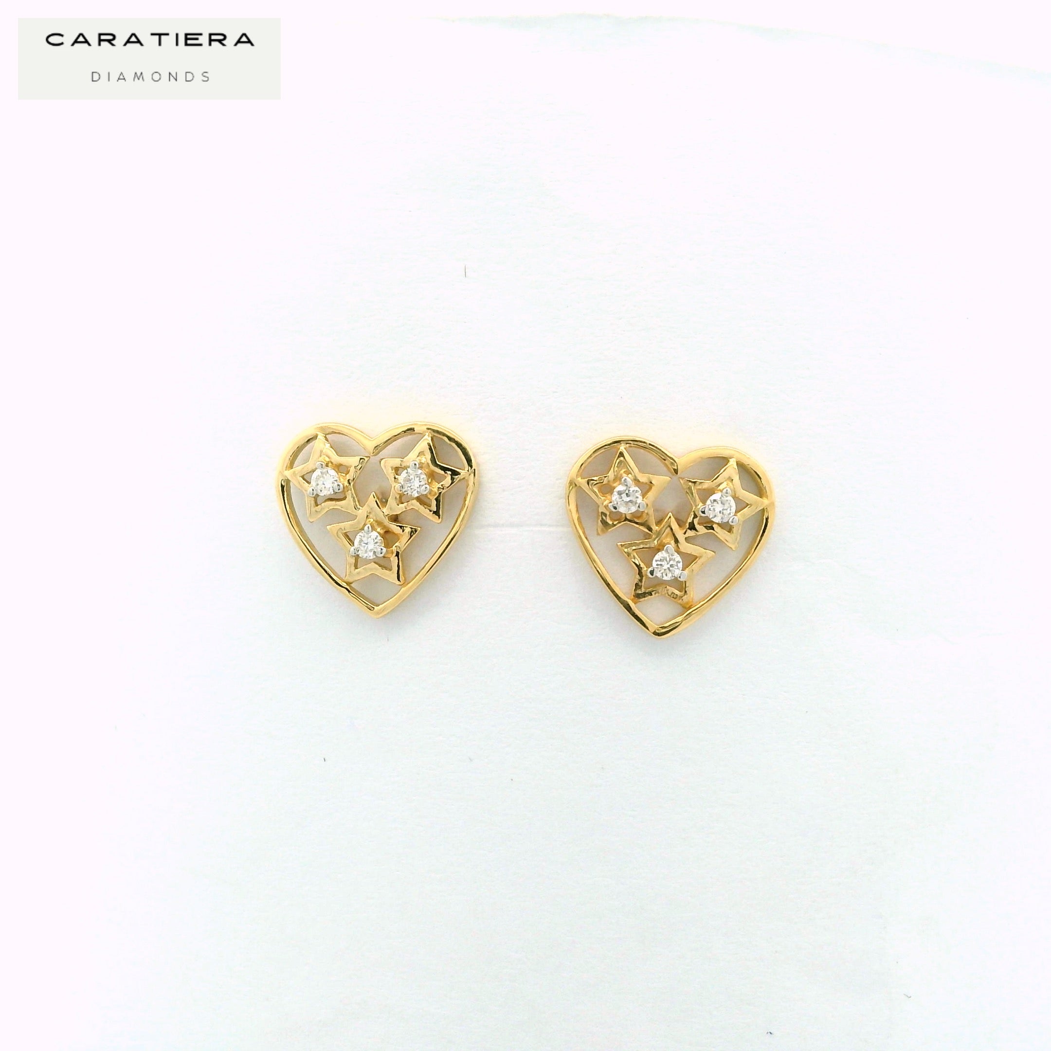 Celestial Heart Studs  - STDD708