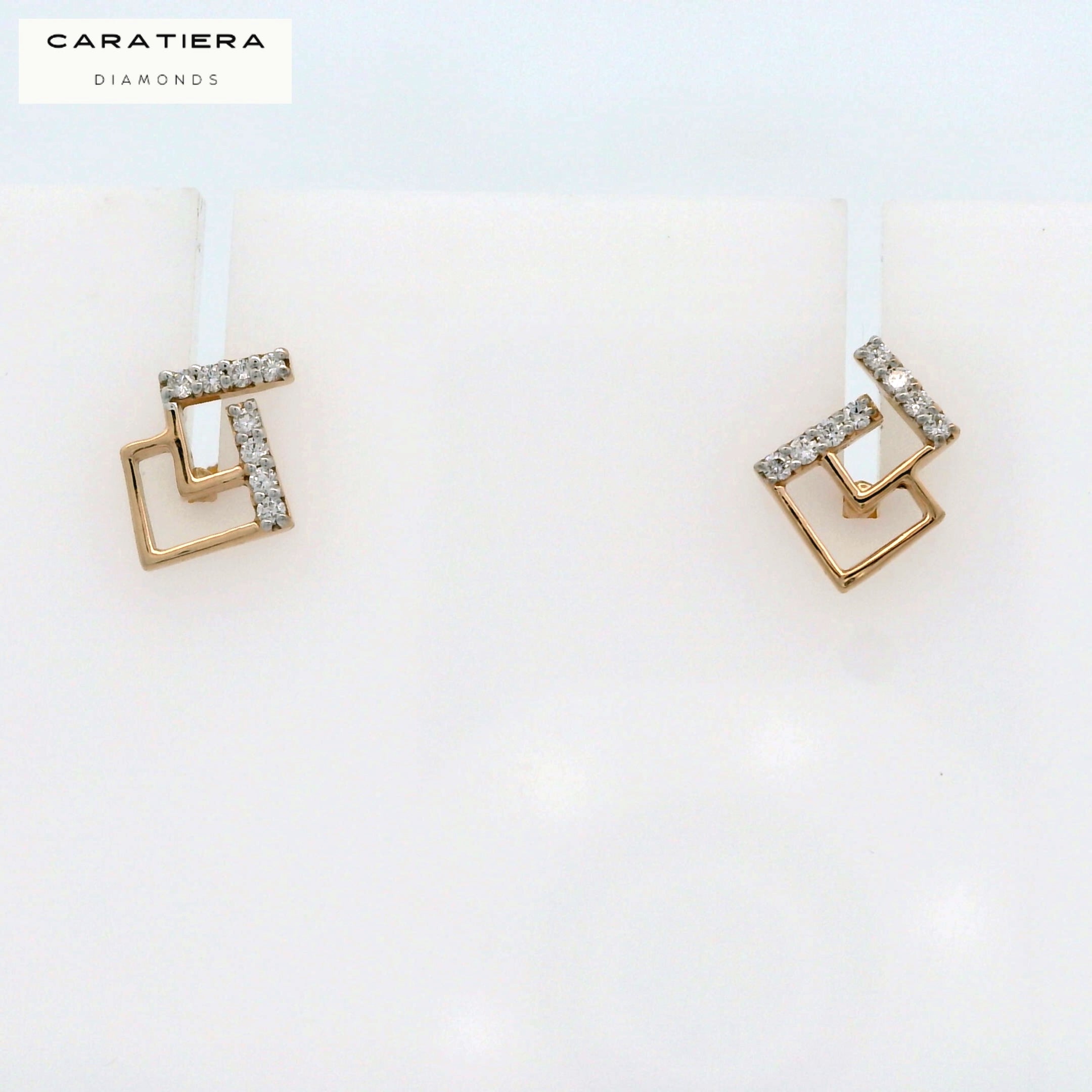 Infinite Square Diamond Studs   -STDD731