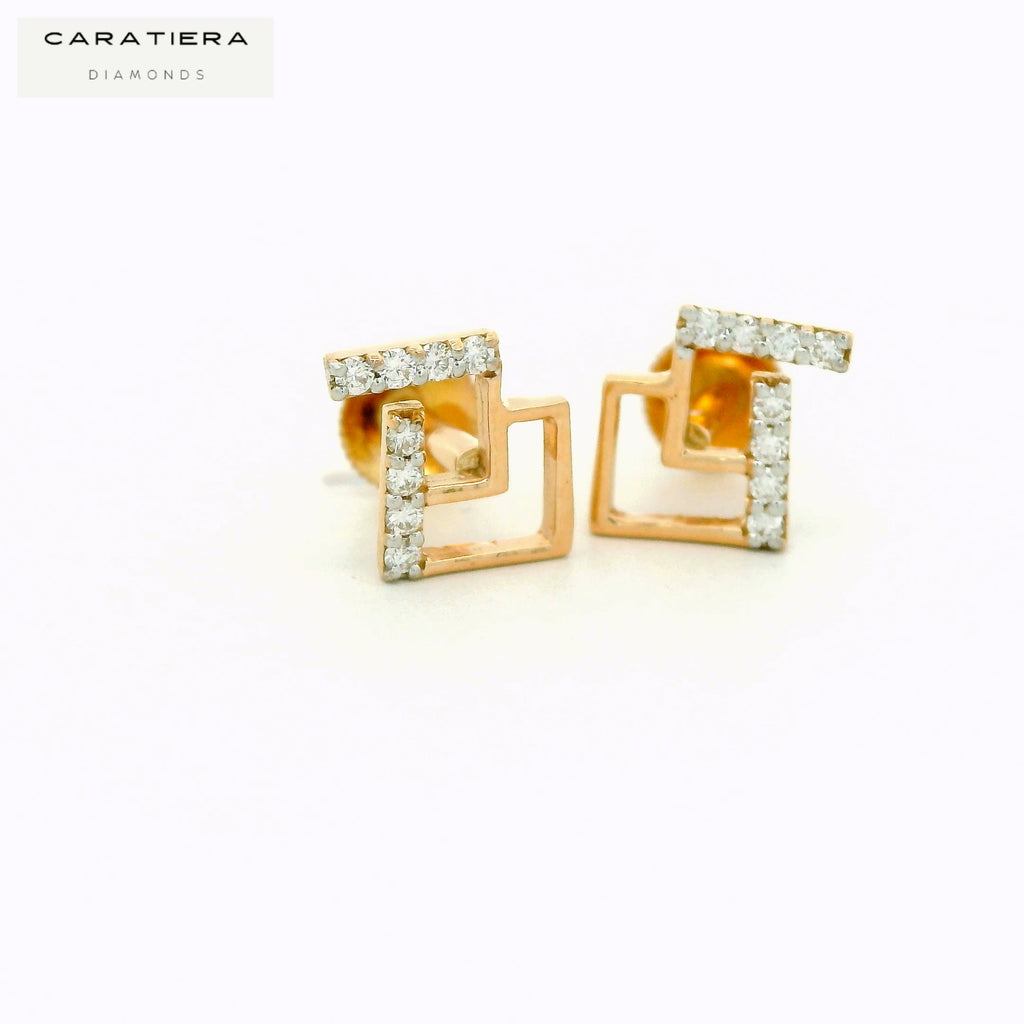 Infinite Square Diamond Studs   -STDD731