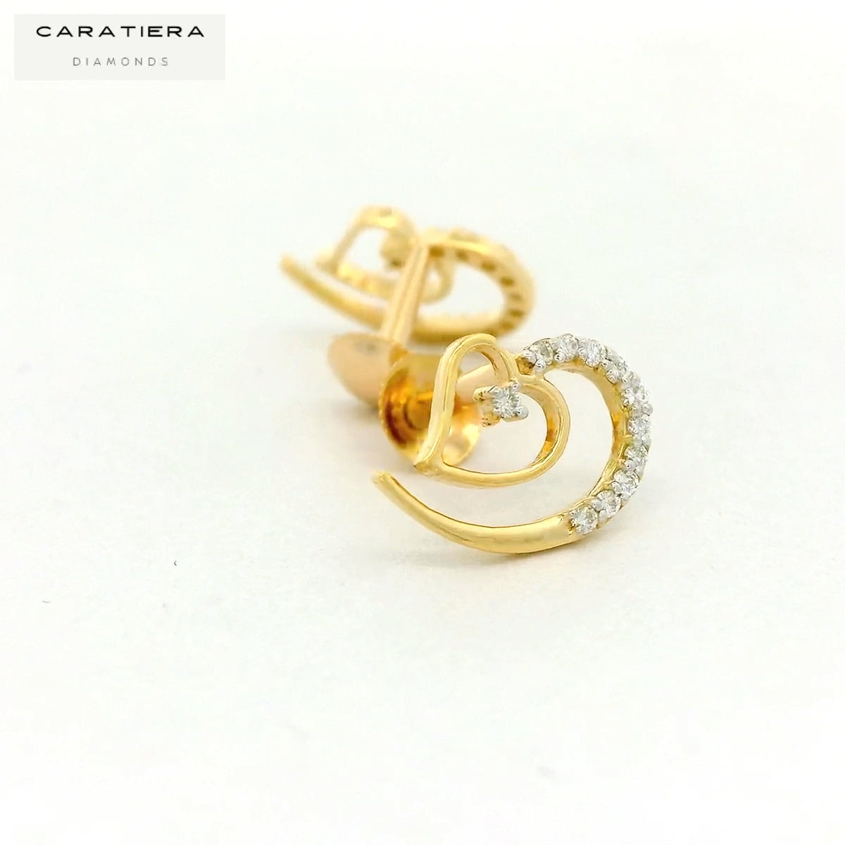 Lyra Heart-Leaf Studs   - STDD798