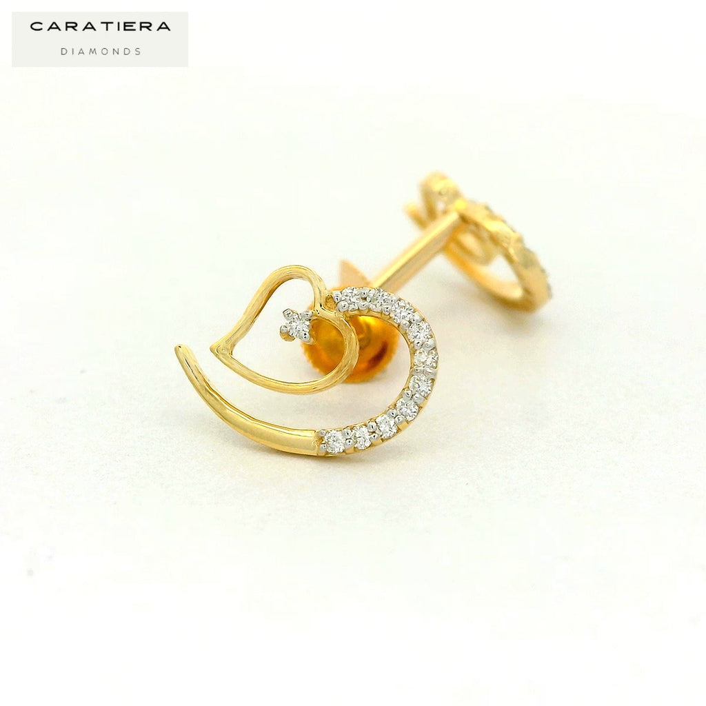 Lyra Heart-Leaf Studs   - STDD798