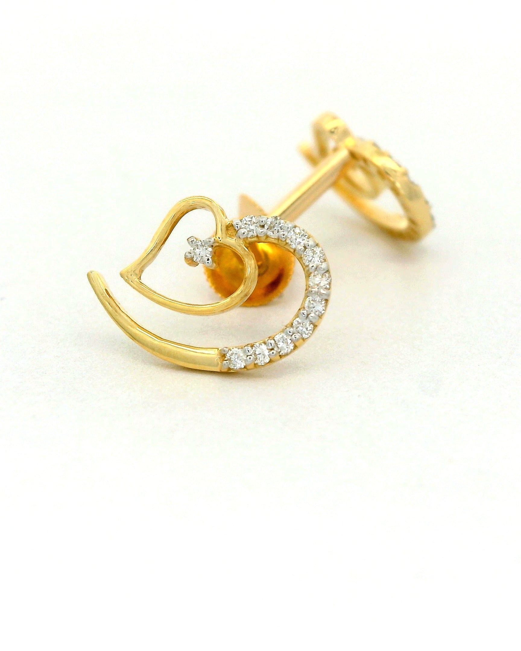 Lyra Heart-Leaf Studs   - STDD798