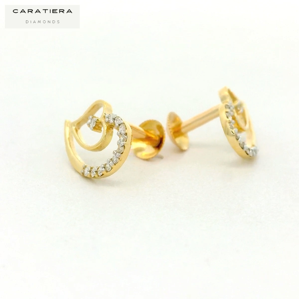 Lyra Heart-Leaf Studs   - STDD798