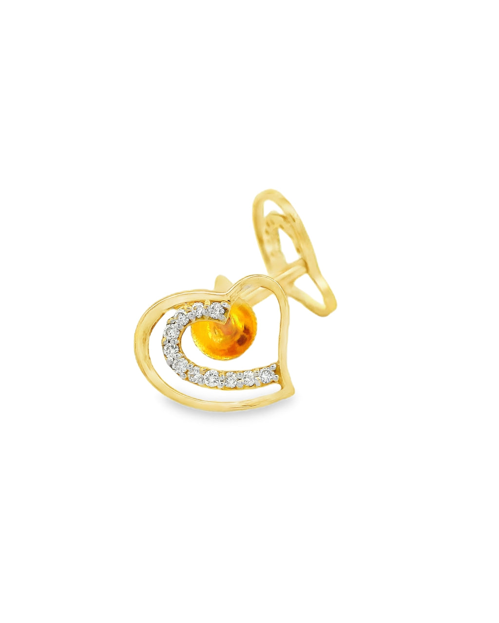 Luminous Love-Loop Earrings    -STDD802