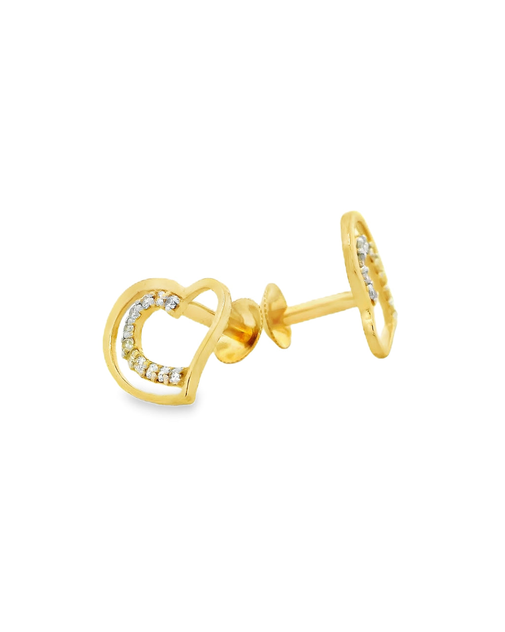 Diamond Embrace Heart Stud    -STDD802