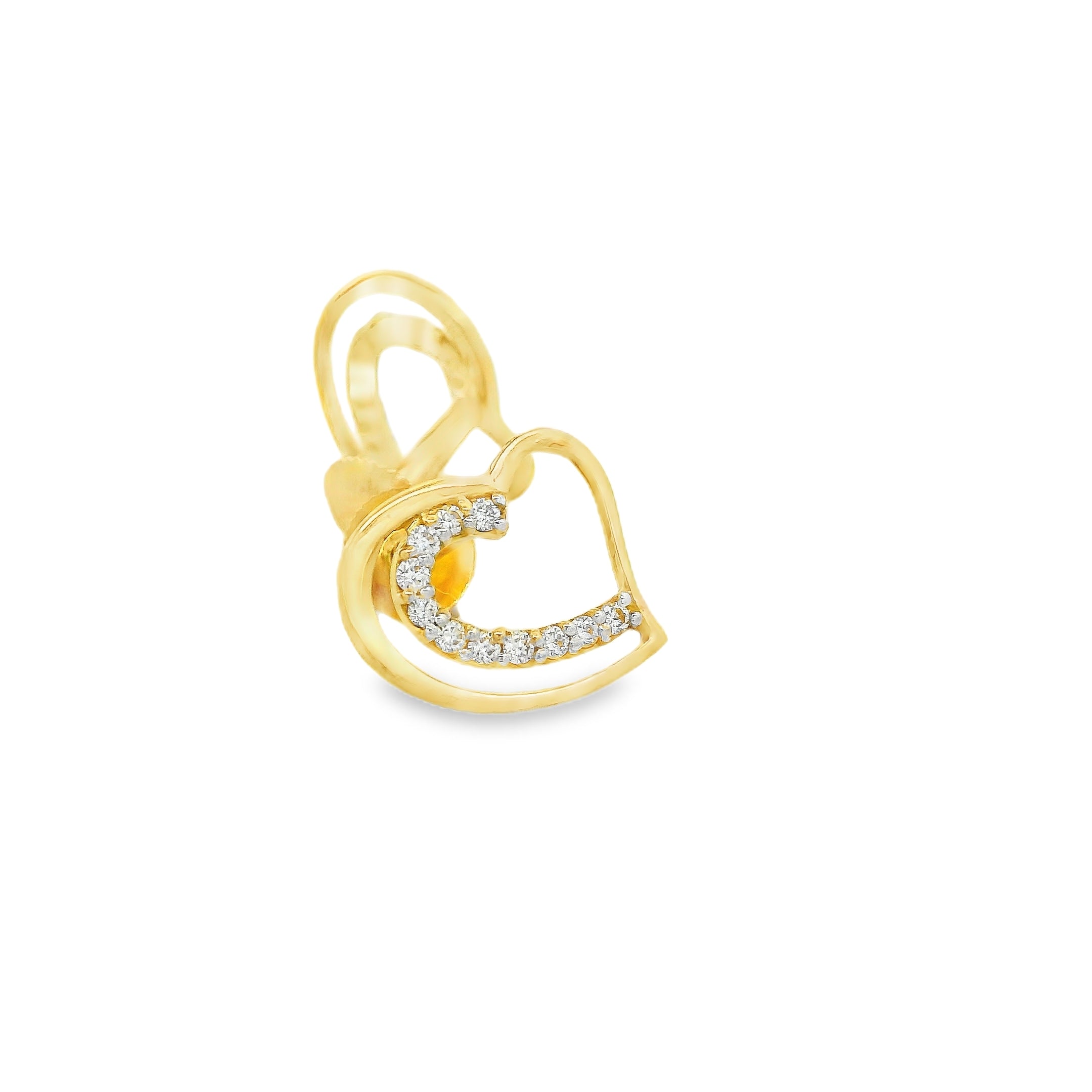 Diamond Embrace Heart Stud    -STDD802