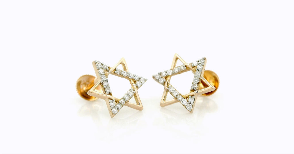 The Radiant Hexagram Studs   - RGD31