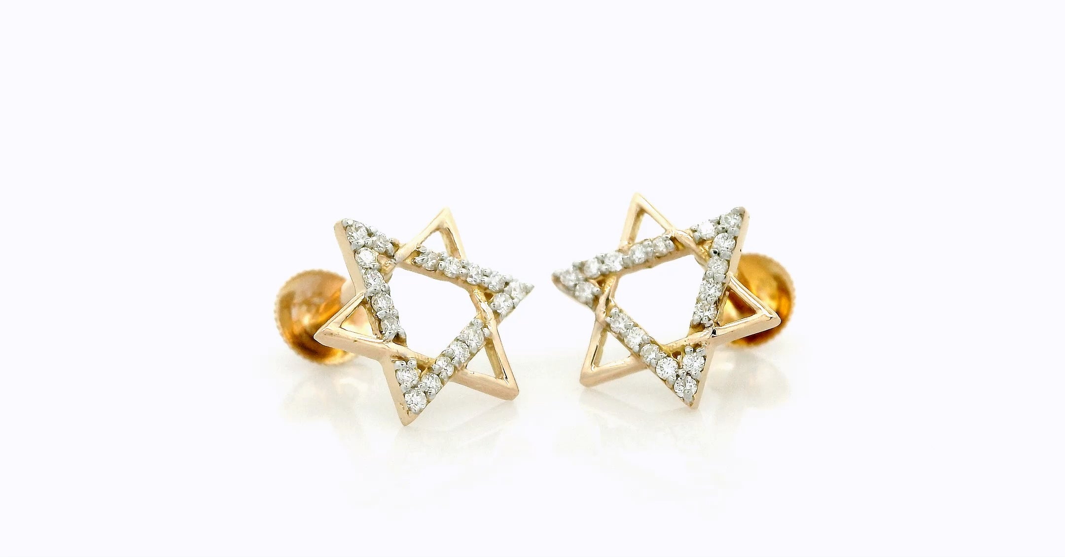 The Radiant Hexagram Studs   - RGD31