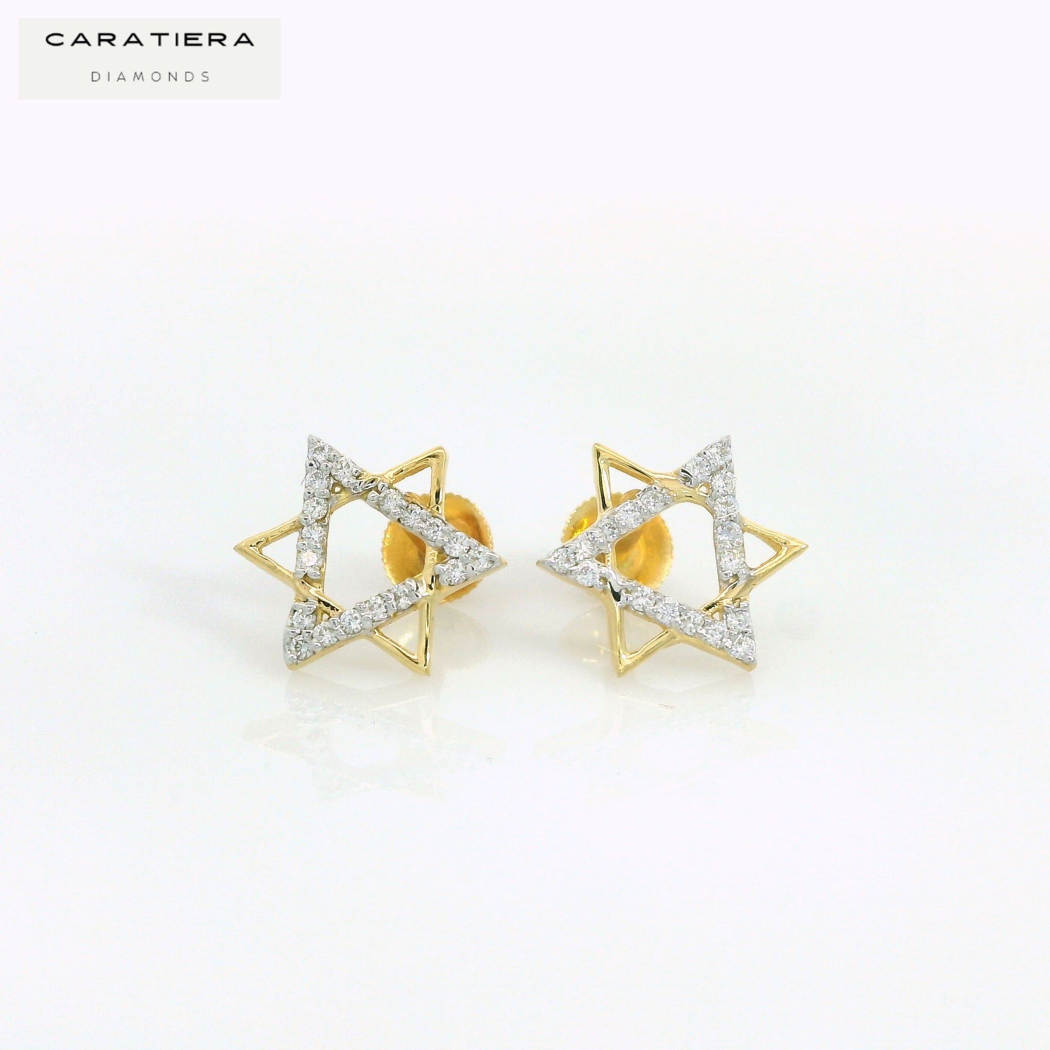 The Radiant Hexagram Studs   - RGD31