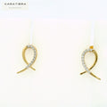 The Twirl Diamond Studs   -STDD849