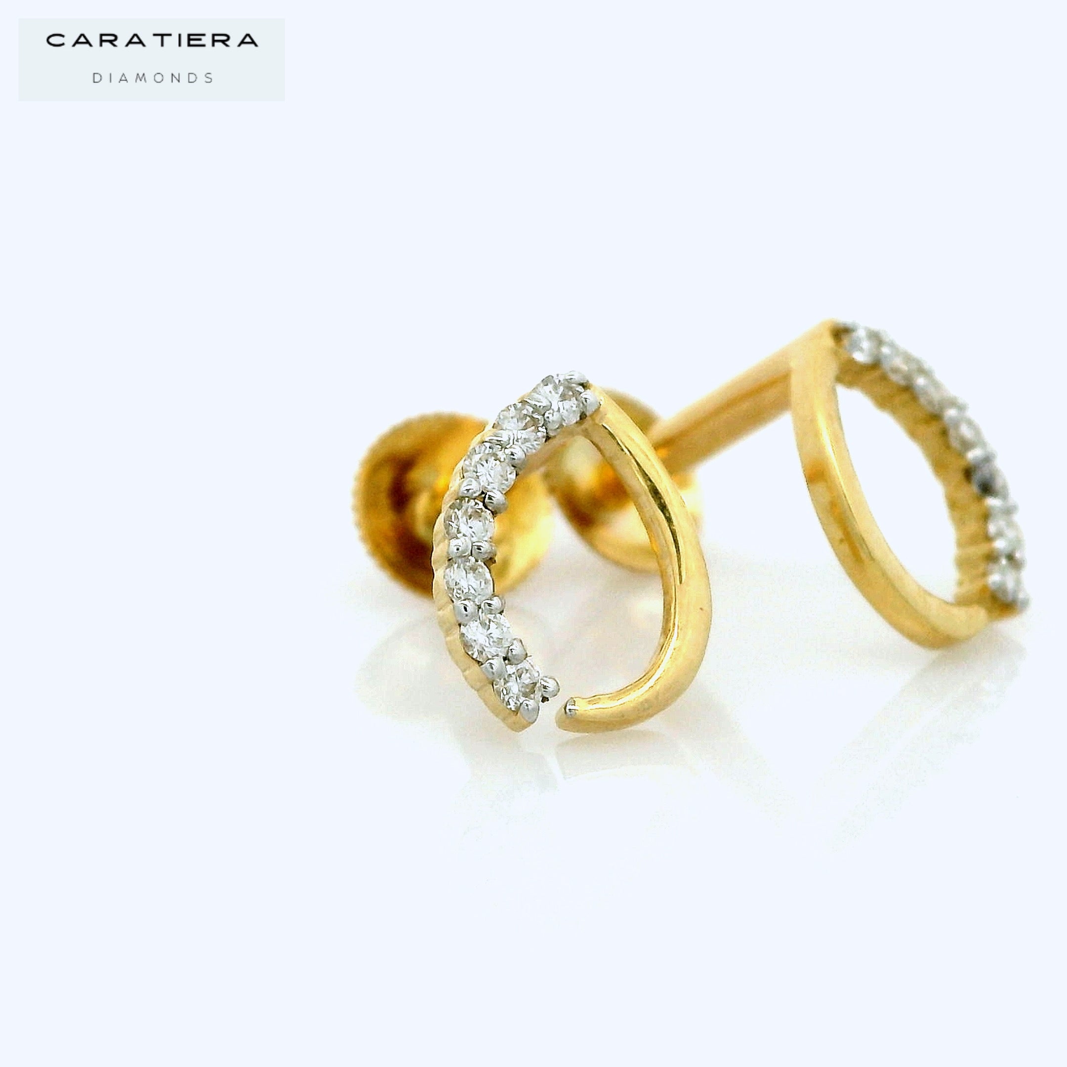 Ethereal Glow Loop Earrings   - STDD983