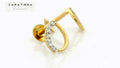 Ethereal Glow Loop Earrings   - STDD983