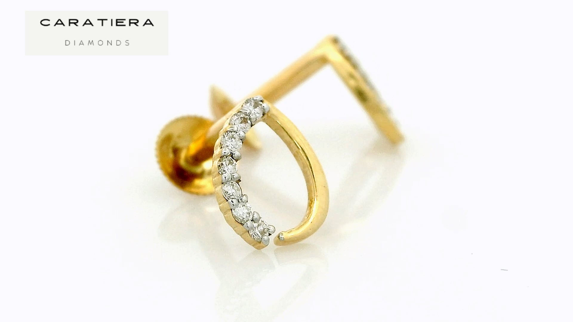 Ethereal Glow Loop Earrings   - STDD983