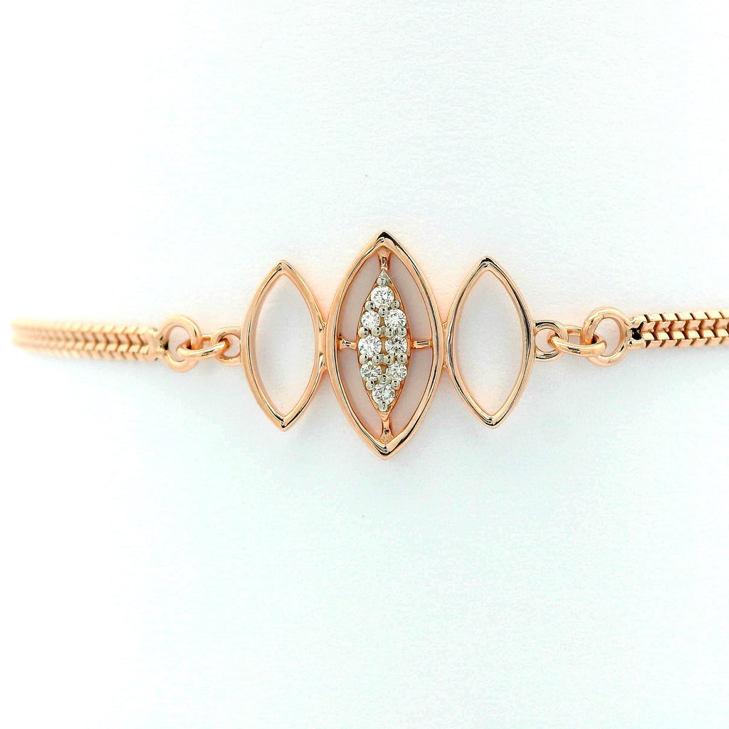 Rose Gold Trinity Sparkle Band  -TBC57