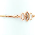 Rose Gold Trinity Sparkle Band  -TBC57