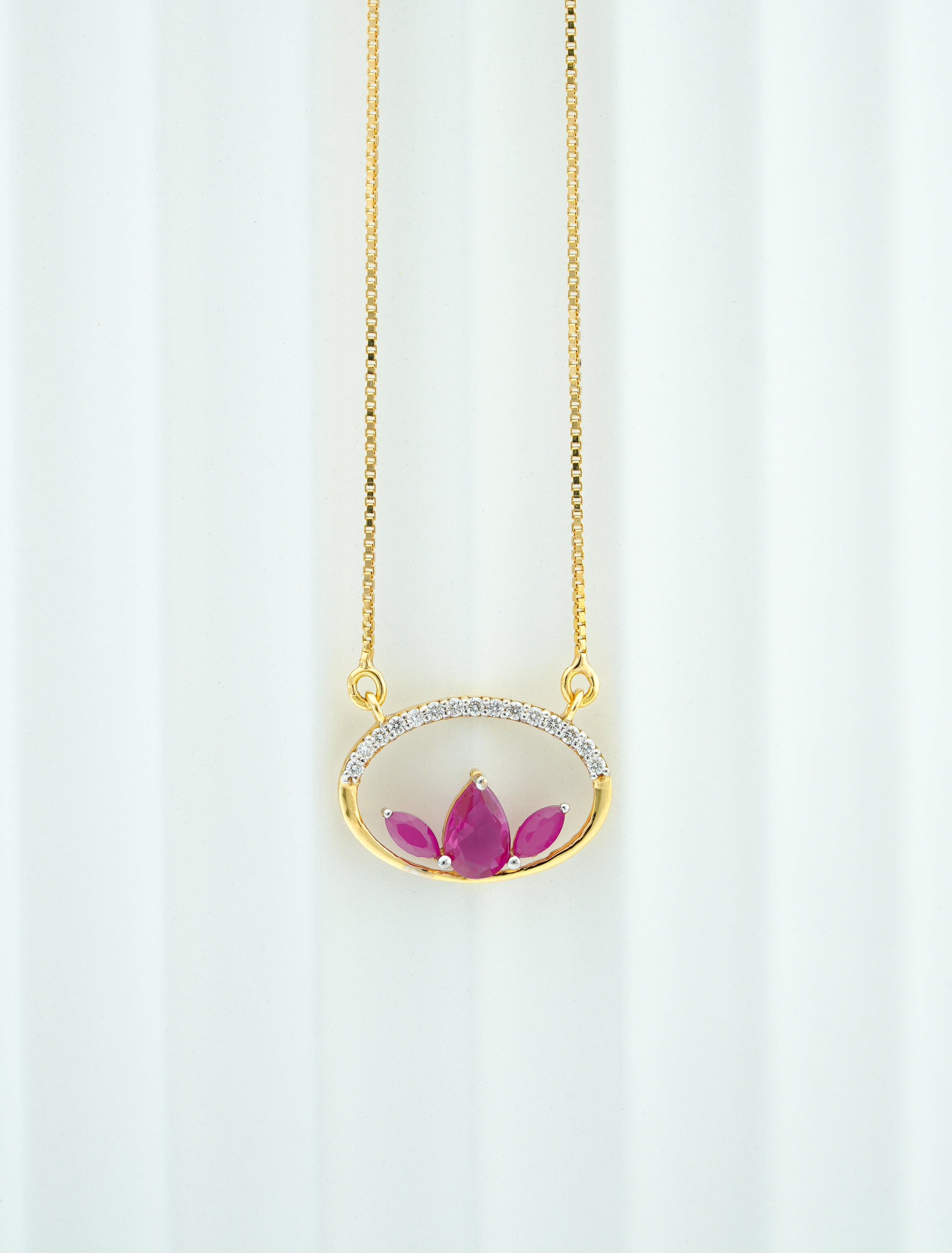 Trinity Gem Glow Pendant   - CPDH117R