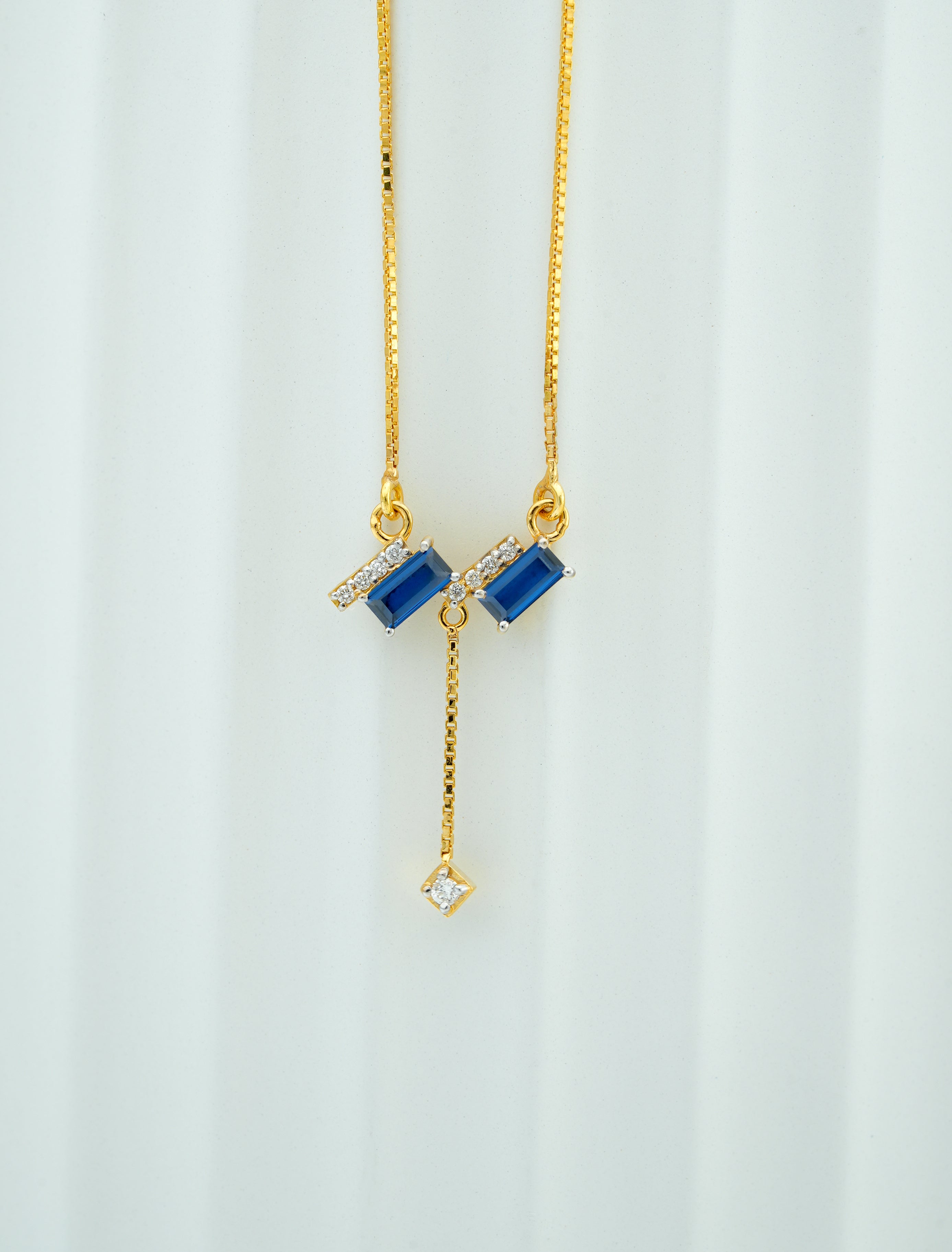 MODERN  EMARALD  DROP PENDANT  -CPDH 30