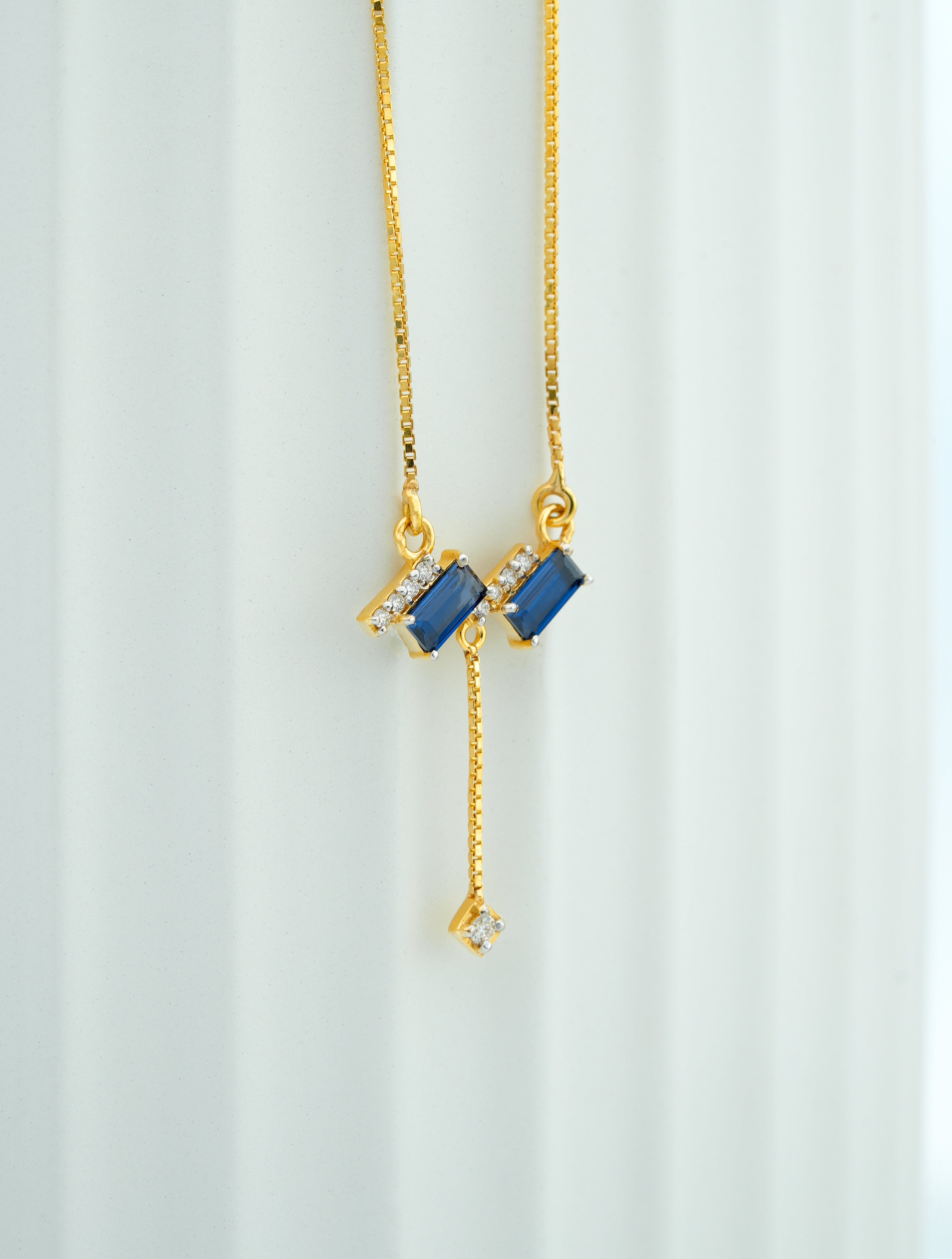 MODERN  EMARALD  DROP PENDANT  -CPDH 30