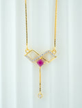 MODERN  RUBY   CASCADE  PENDANT -CPDH 34