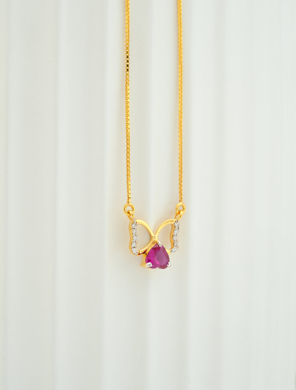 RUBY HEART HARMONY  PENDANT  -CPDH  53