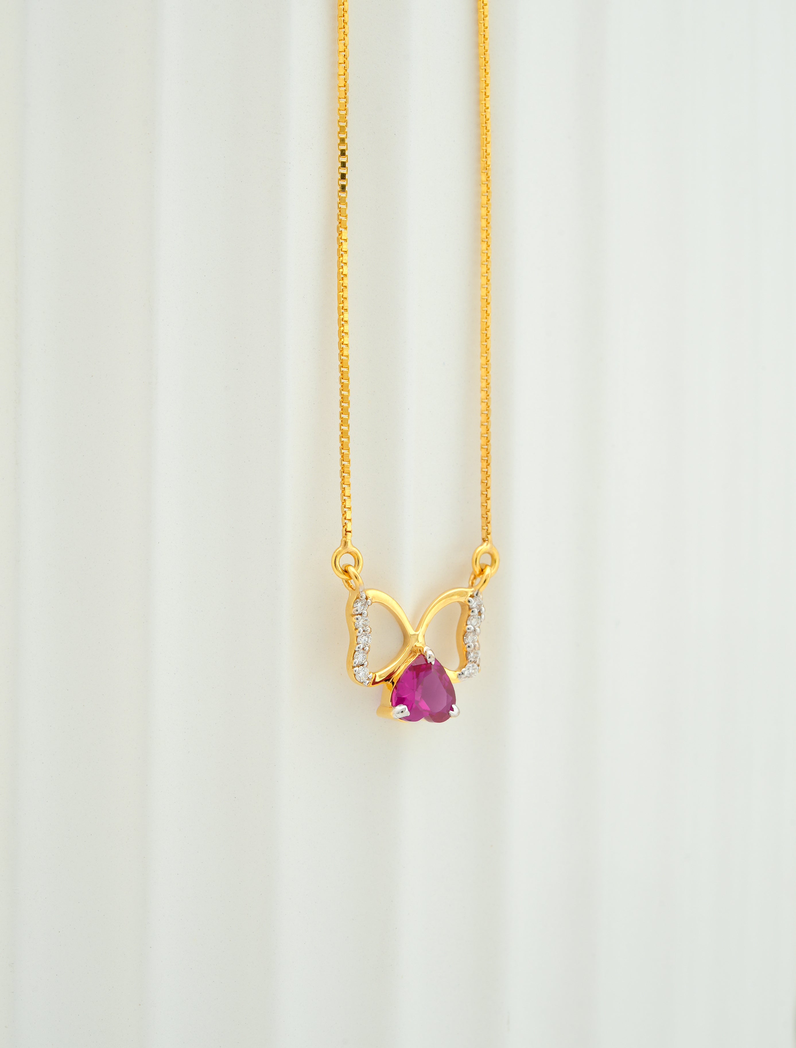 RUBY HEART HARMONY  PENDANT  -CPDH  53