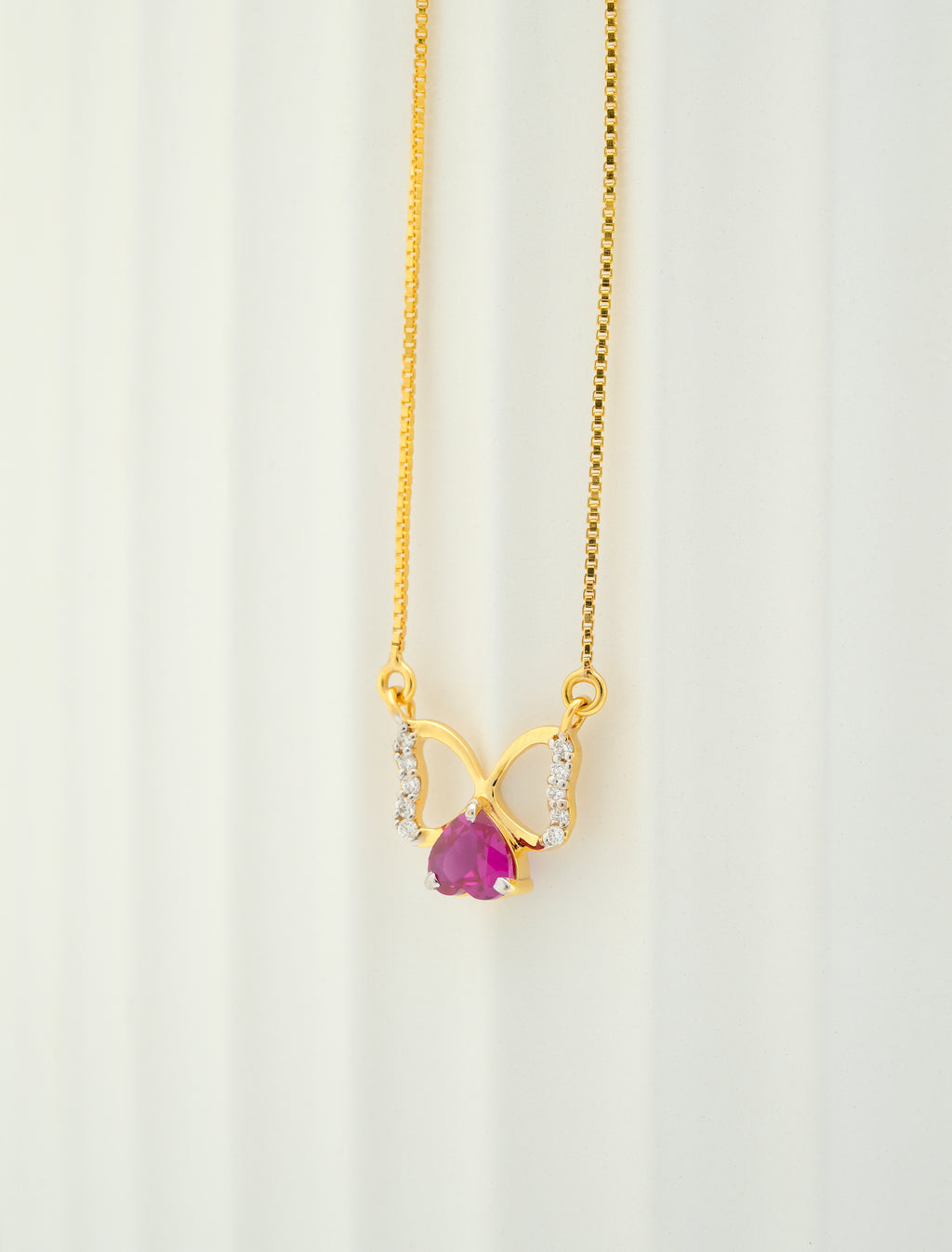 RUBY HEART HARMONY  PENDANT  -CPDH  53