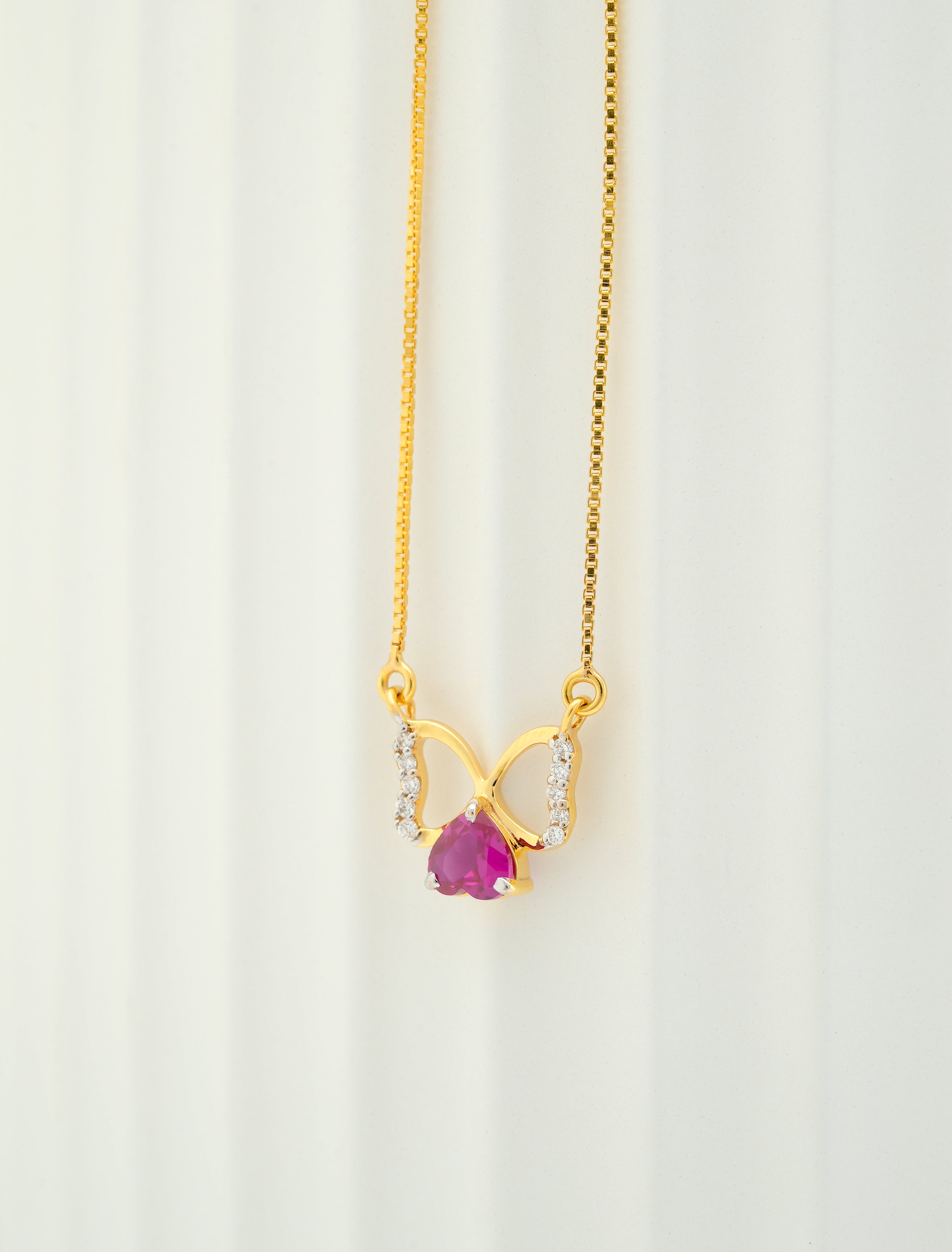 RUBY HEART HARMONY  PENDANT  -CPDH  53