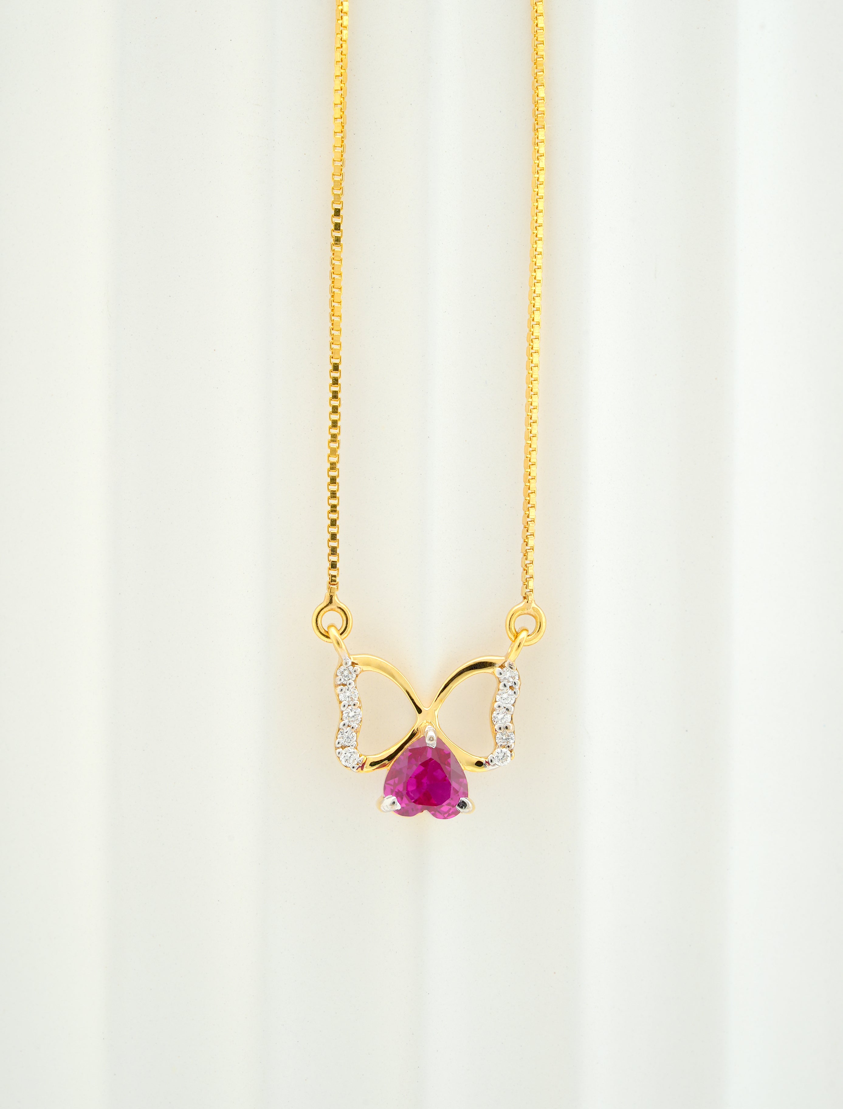 RUBY HEART HARMONY  PENDANT  -CPDH  53