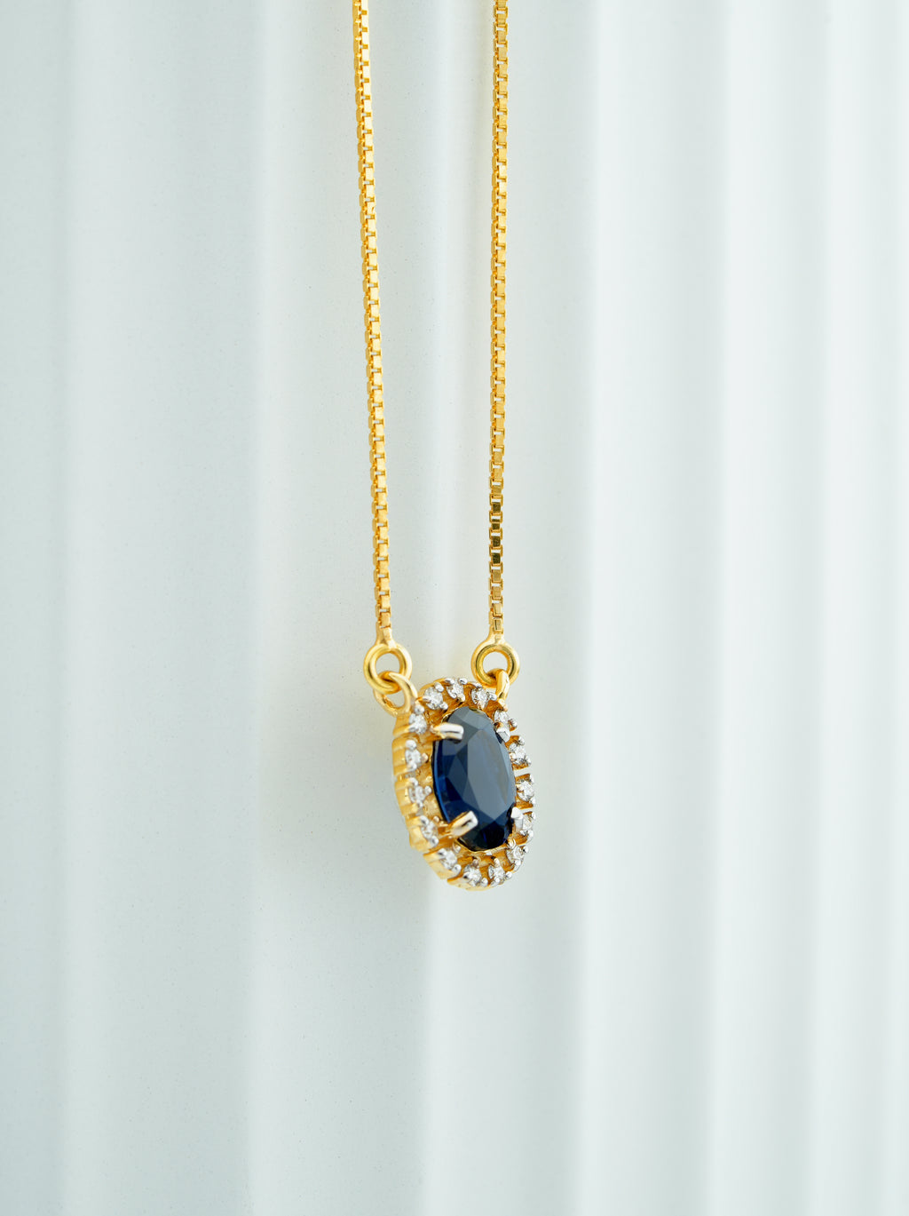 Celestial Blue Oval  - CPDH76B