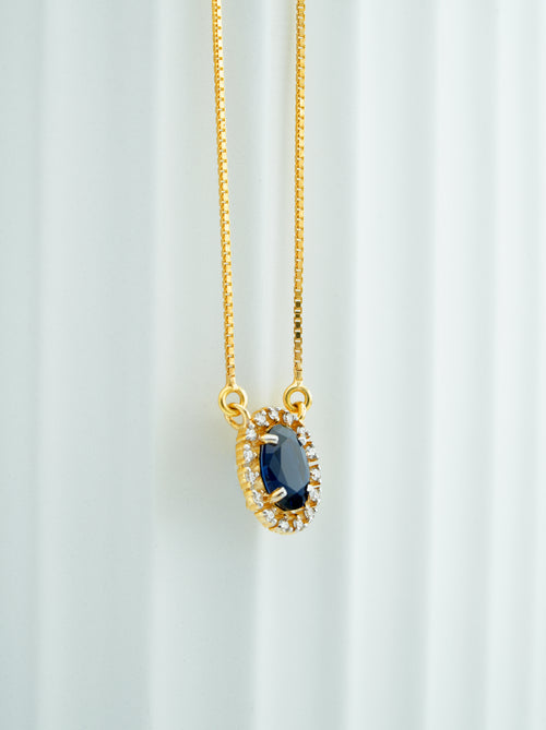 Celestial Blue Oval  - CPDH76B