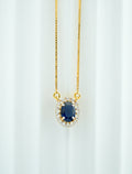 Celestial Blue Oval  - CPDH76B