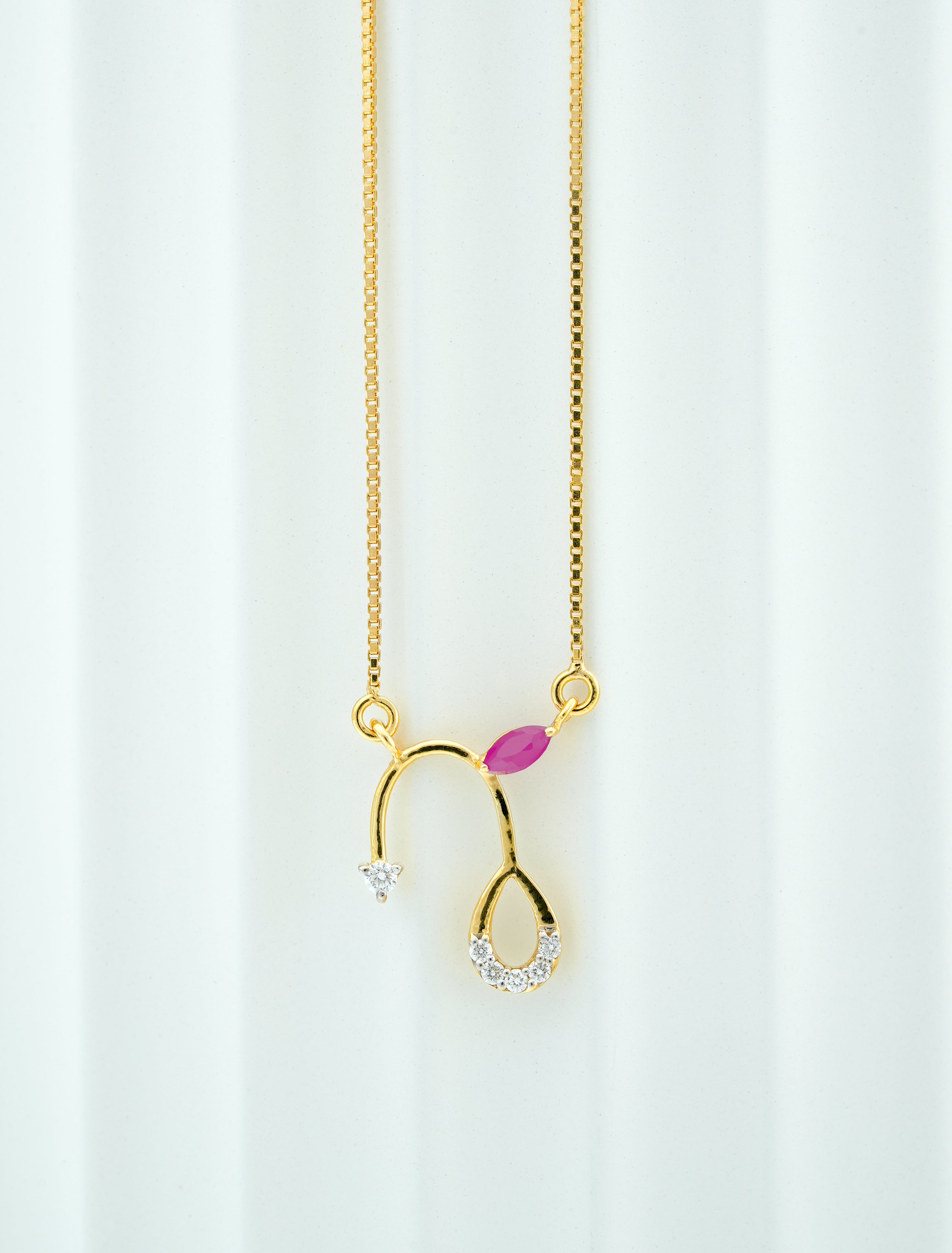 SCARLET  DROP GRACE PENDANT   -  CPDH 87