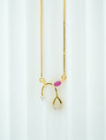 The Ruby Arch Pendant  - CPDH87R