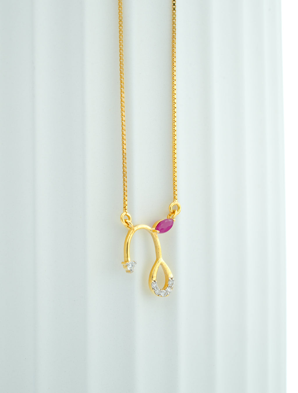 SCARLET  DROP GRACE PENDANT   -  CPDH 87