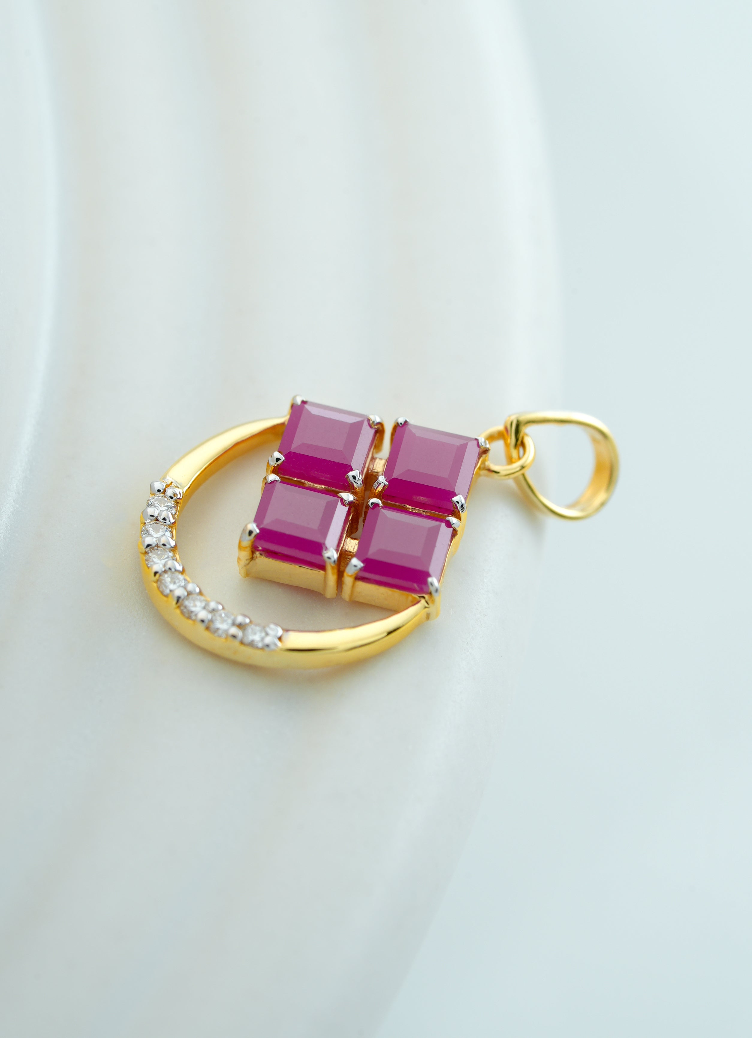 ROYAL RUBY ORB  PENDANT- PND 19