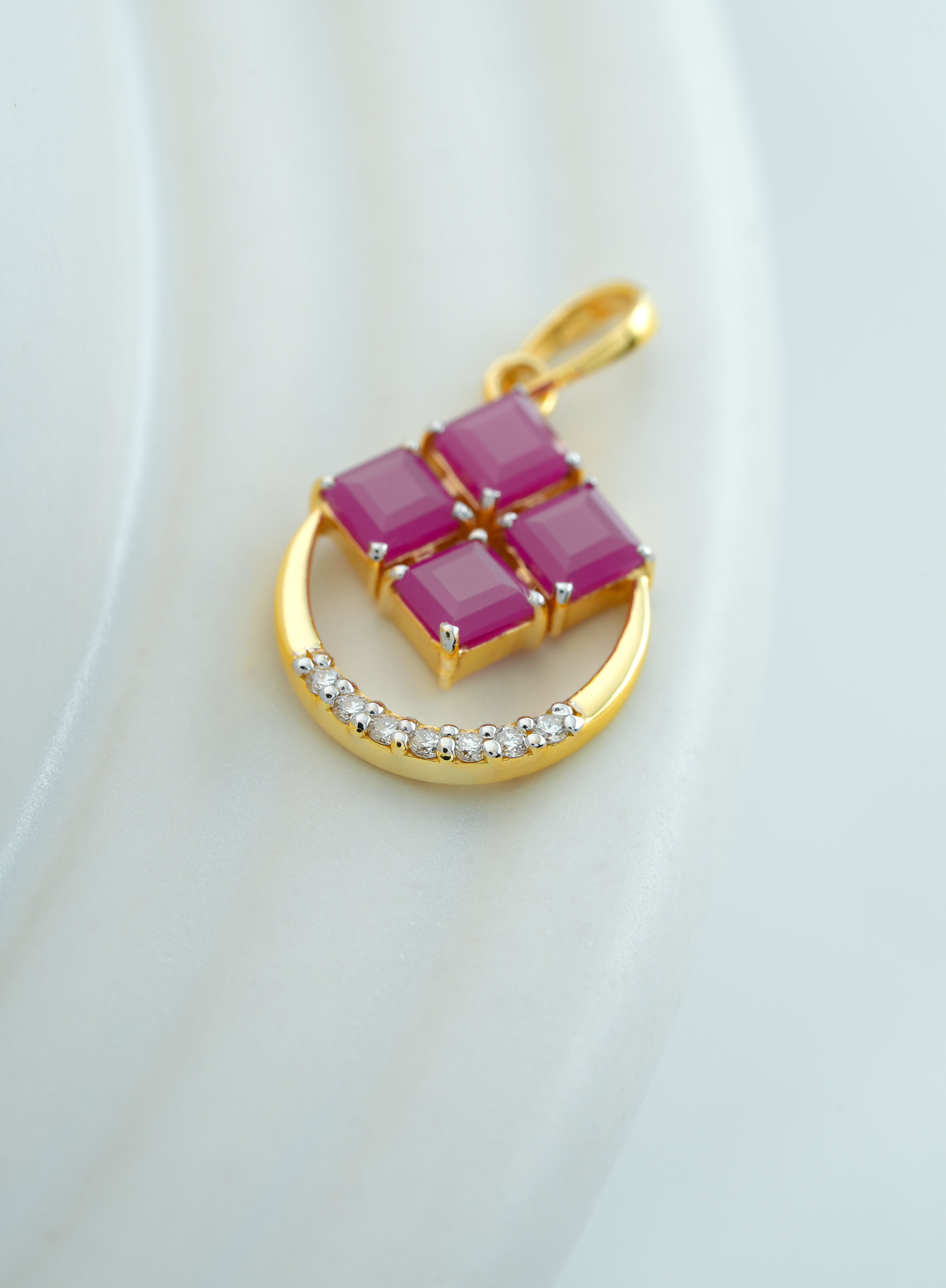 ROYAL RUBY ORB  PENDANT- PND 19